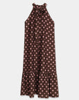 robe halter midi a pois volantee image 4