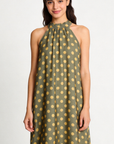 robe halter midi a pois volantee image 6