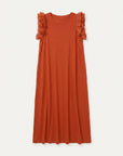 robe en jersey de coton a volants aux epaules image 15