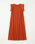 robe en jersey de coton a volants aux epaules image 16