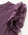 robe en jersey de coton a volants aux epaules image 9