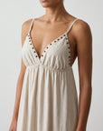 Bretelles réglables robe beige