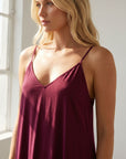 Robe longue fluide à bretelles fines