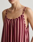 robe bordeaux dos en U