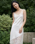 Robe nuisette crème coupe droite