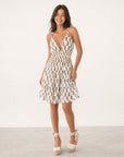 robe dos noué paisley