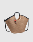 sac cabas en raphia grand format a anses rondes image 2