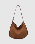 Sac hobo aspect daim camel