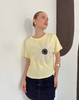 top13845 jaune decontracte mignon chemisier image 3