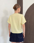 top13845 jaune decontracte mignon chemisier image 5