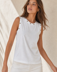 top debardeur a illets en coton image 4
