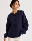 Cardigan oversize bleu nuit