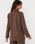 Veste marron vue de dos