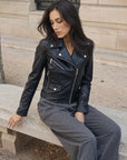 veste BIKER pour femme vue 01