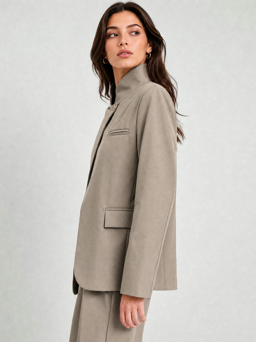 veste kaki dos longueur hanches
