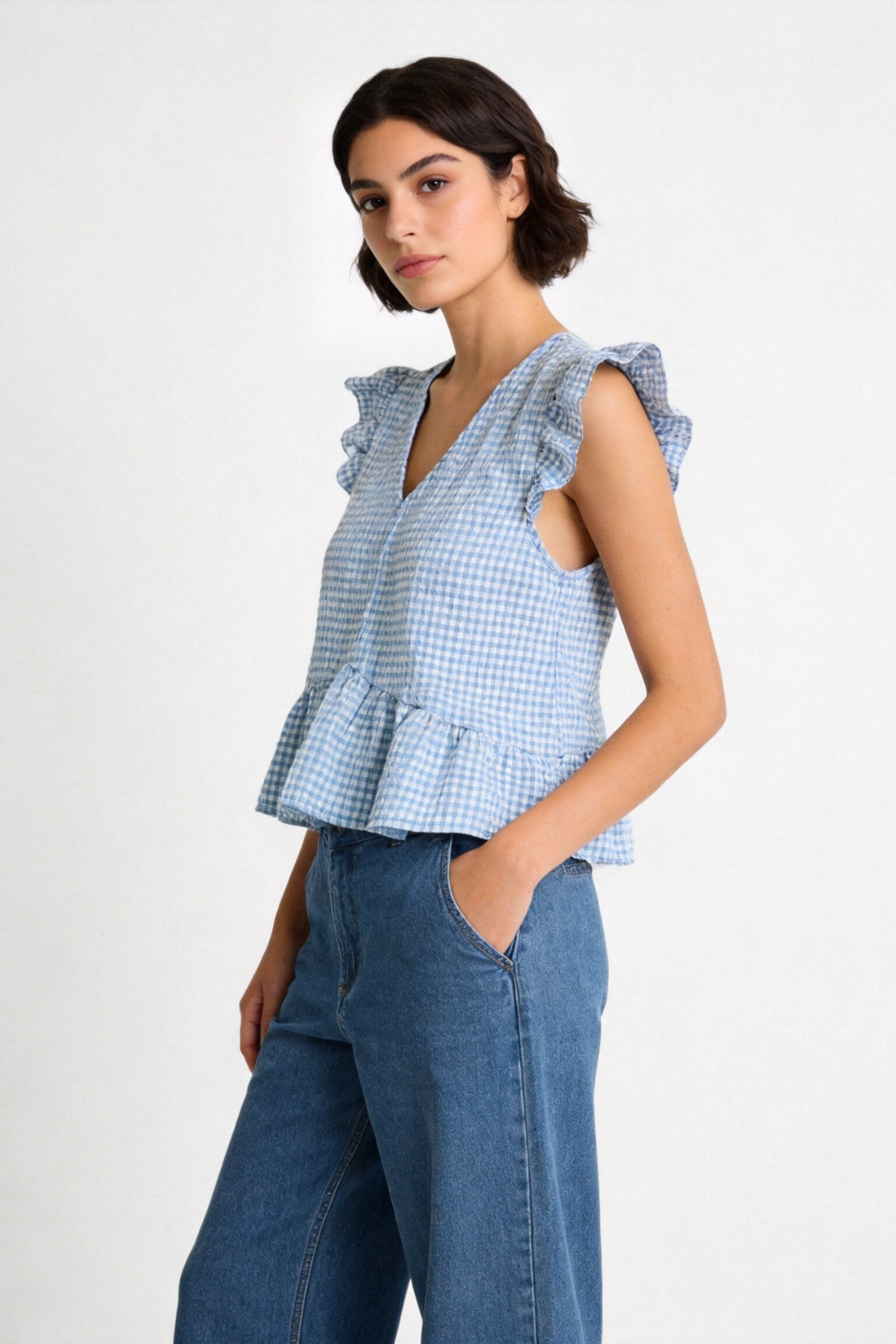 02. 02 blouse vichy a volants image 1