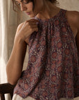 blouse fleurie evasee en viscose image 11