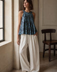 blouse fleurie evasee en viscose image 12