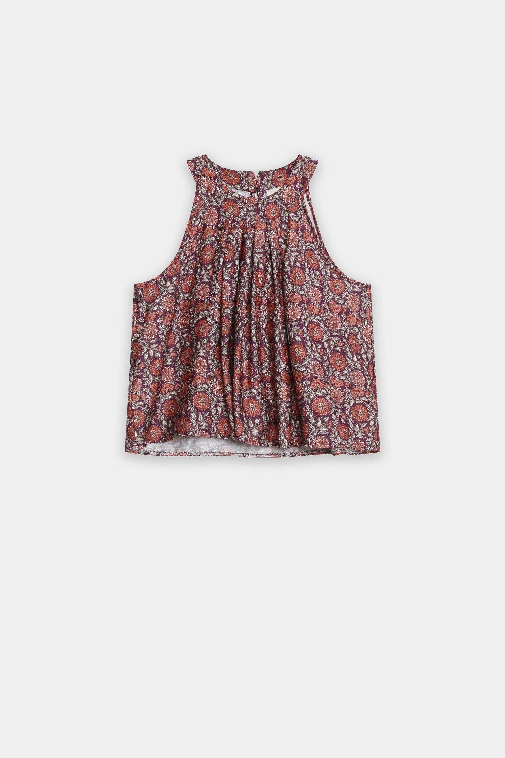 blouse fleurie evasee en viscose image 3