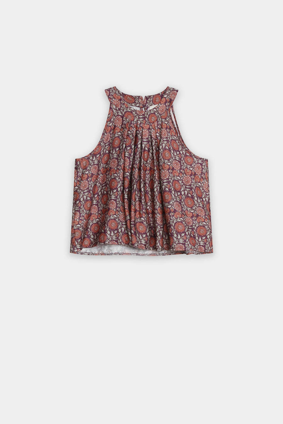 blouse fleurie evasee en viscose image 3