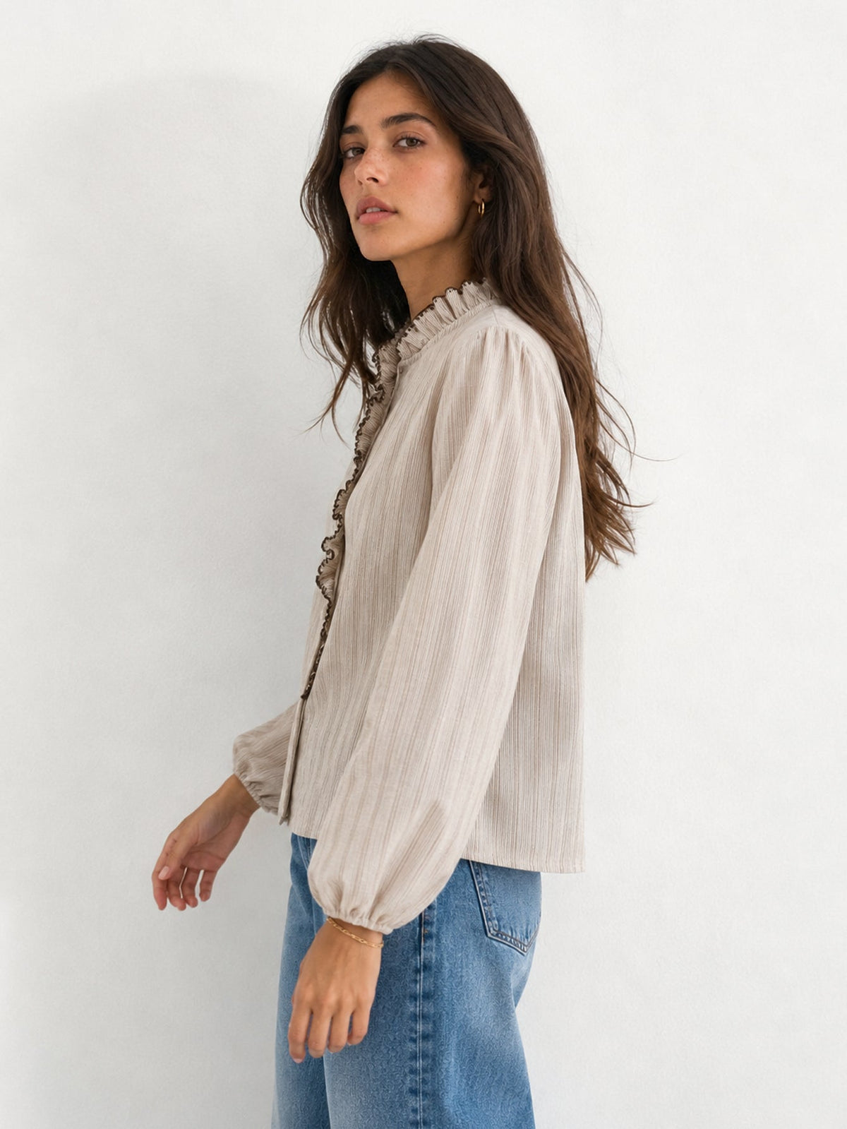 chemise texturée pour femme vue 02