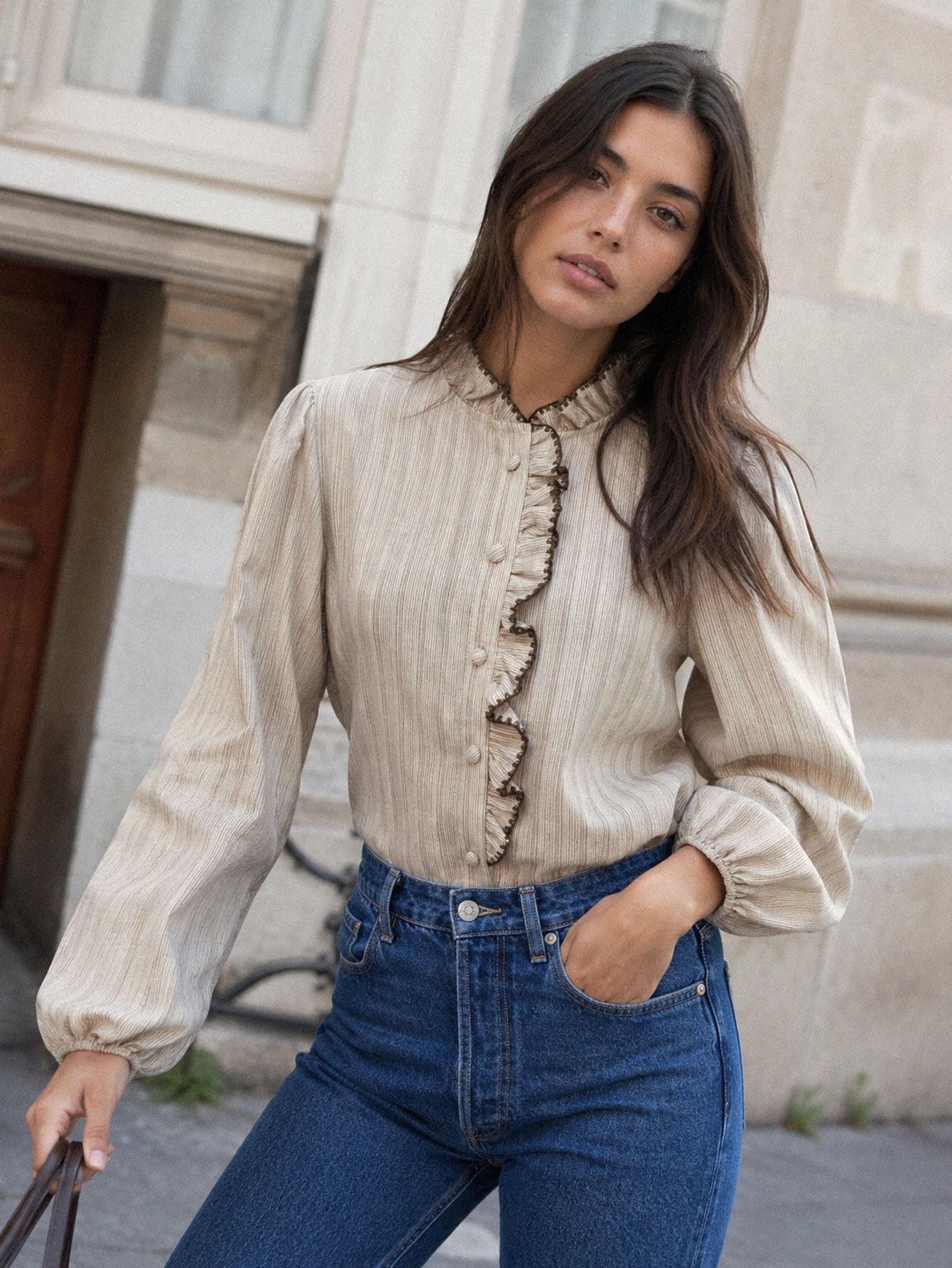 chemise texturée pour femme vue 07