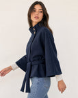 Cape bleu nuit profil