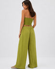ensemble bandeau smocké marron en situation