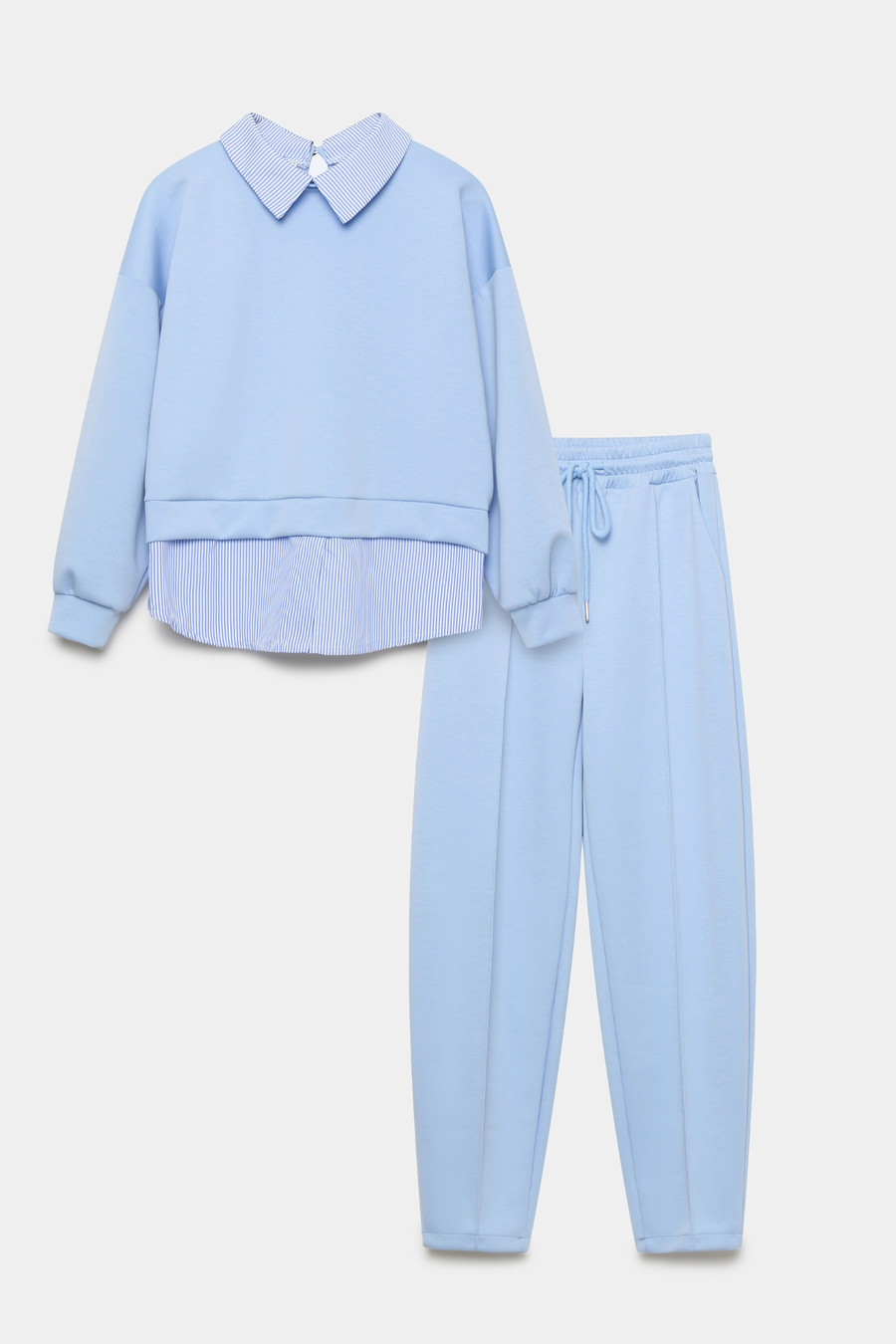 Ensemble sweat + pantalon bleu clair packshot
