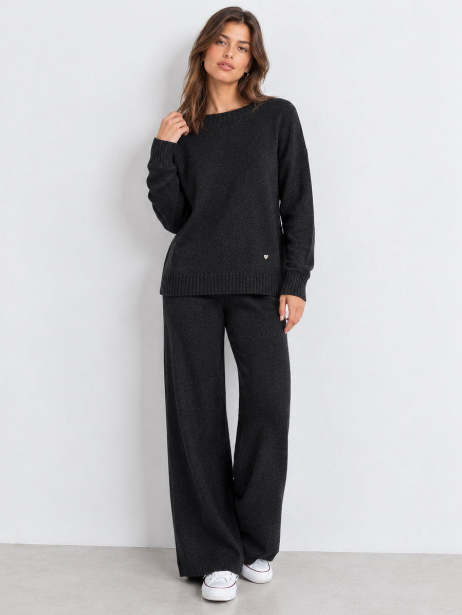 Ensemble en maille noir