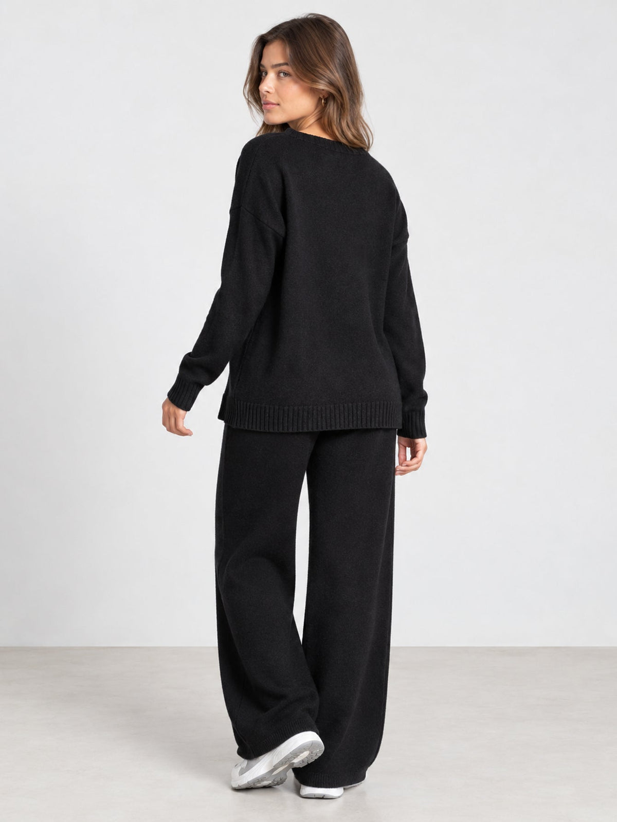 Dos ensemble en maille noir