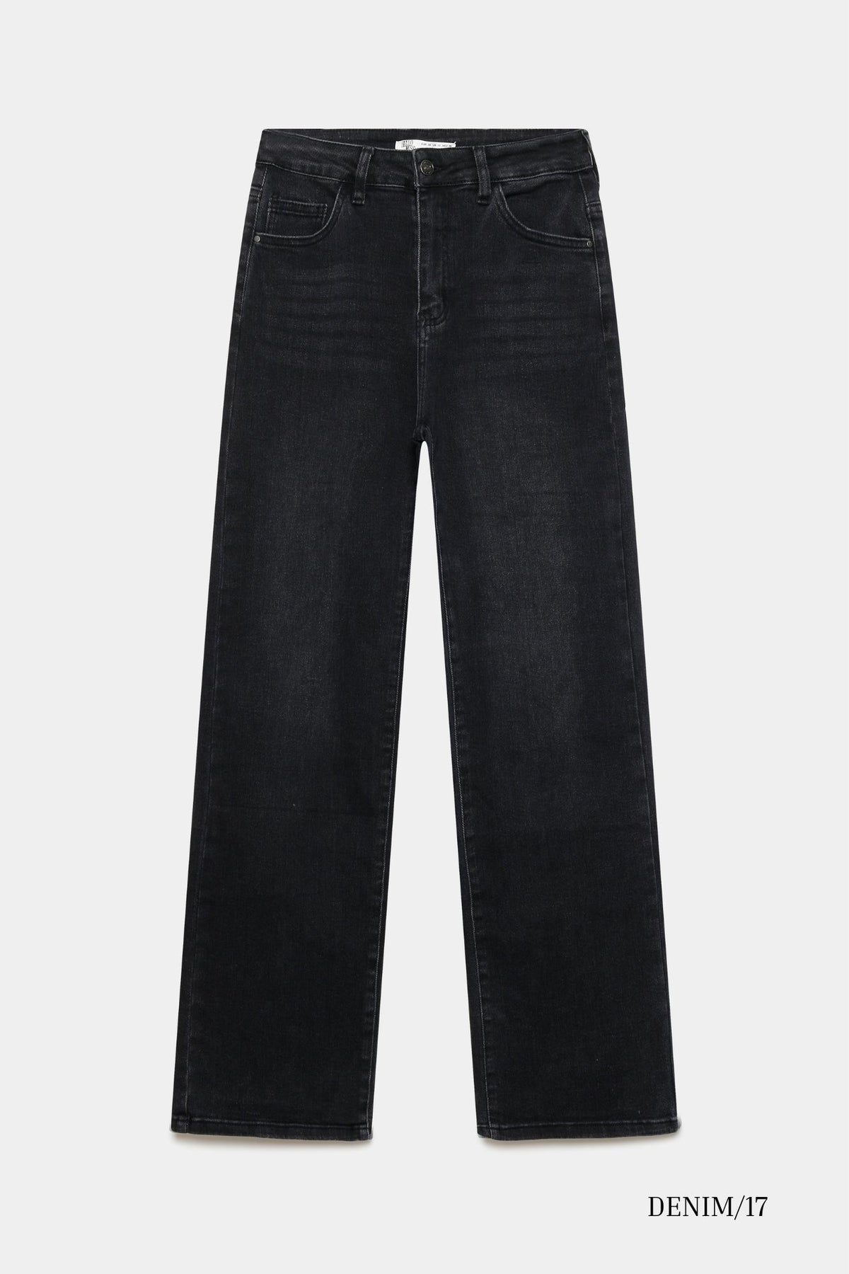 Jean wide leg bleu clair packshot dos