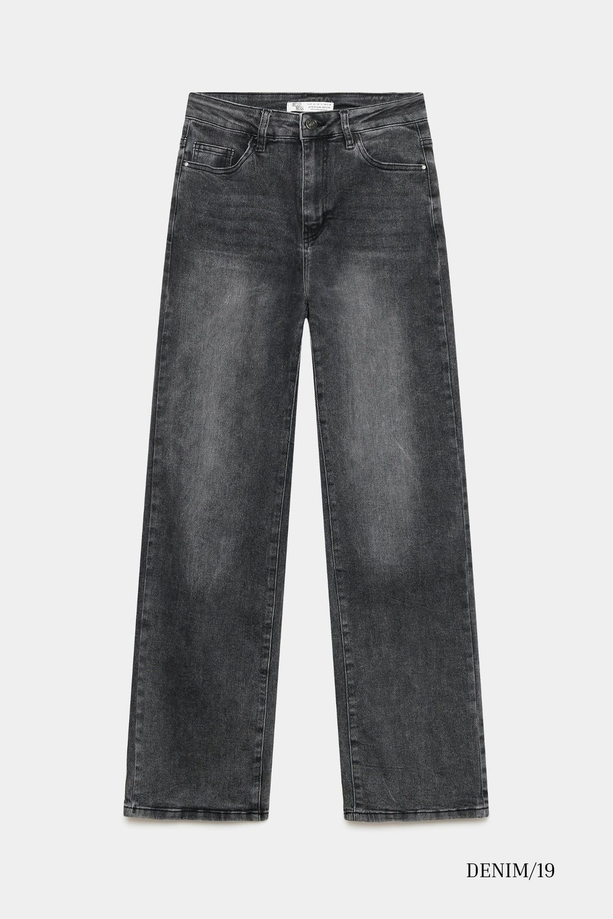 Jean wide leg bleu très clair packshot face