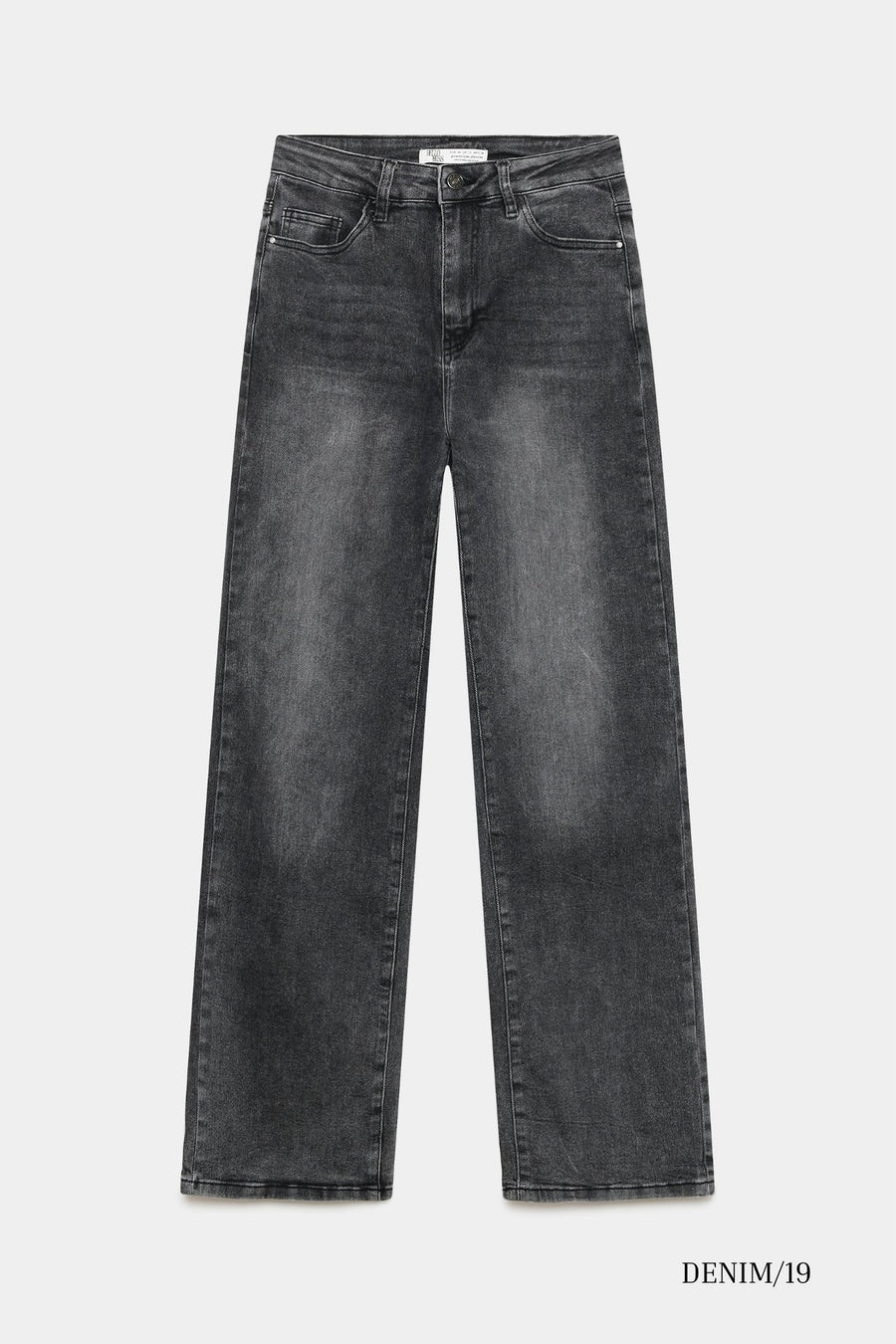 Jean wide leg bleu très clair packshot face