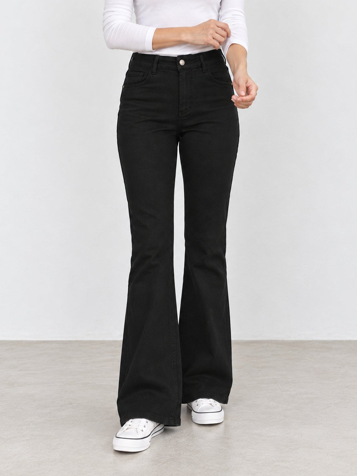 jean flare noir face