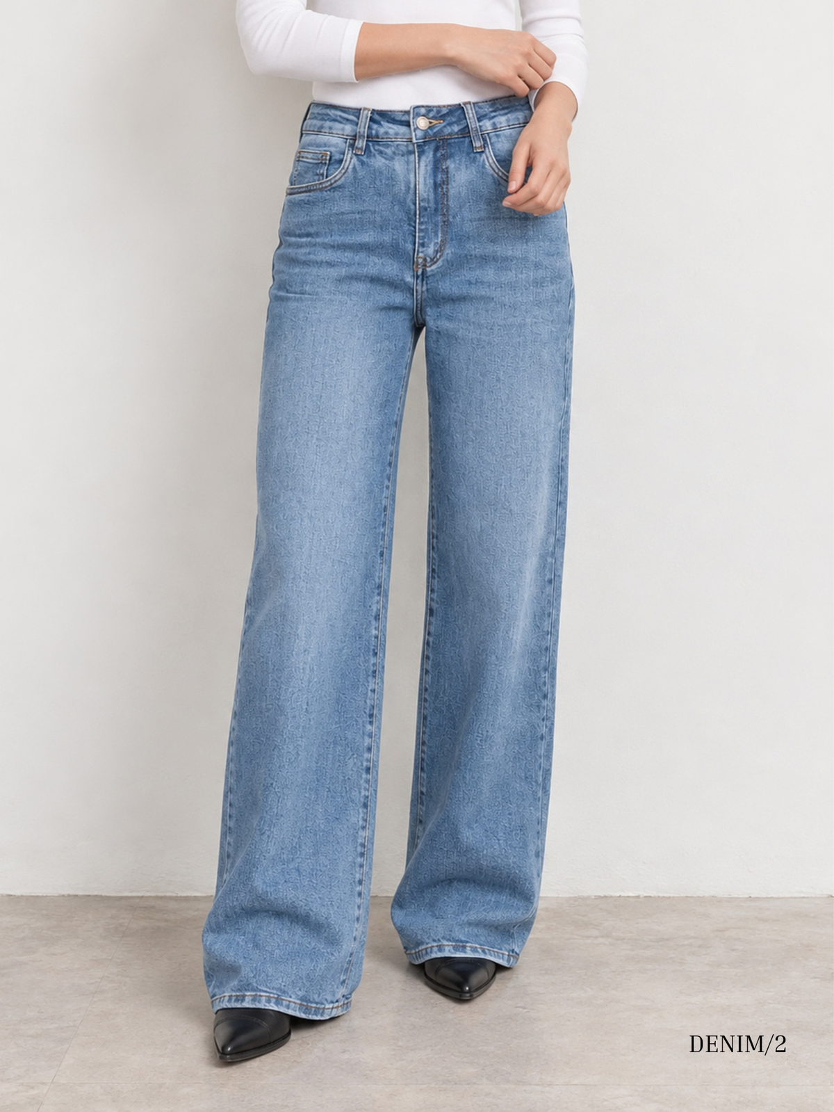 jean en denim pour femme vue 01