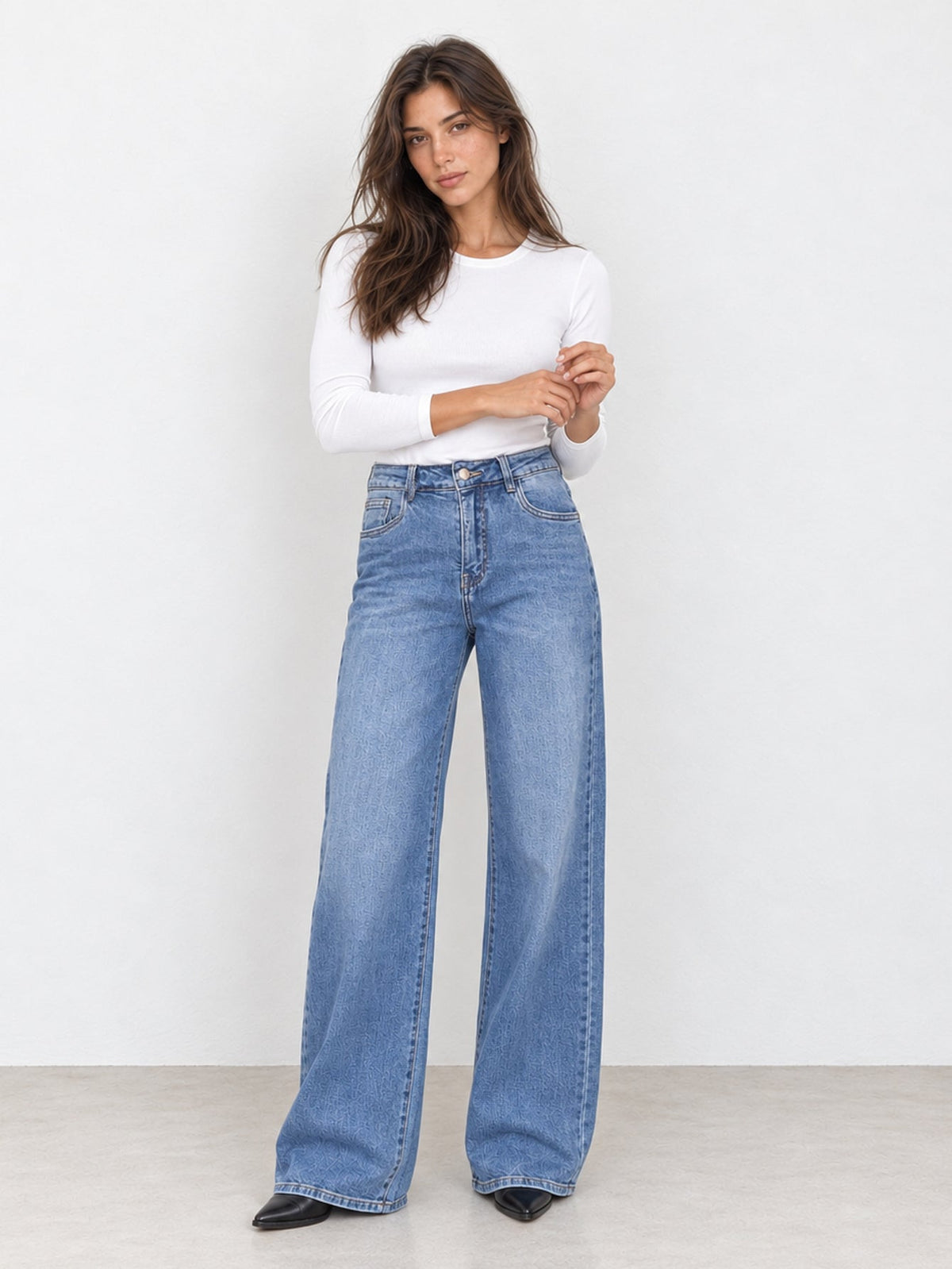 jean en denim pour femme vue 15