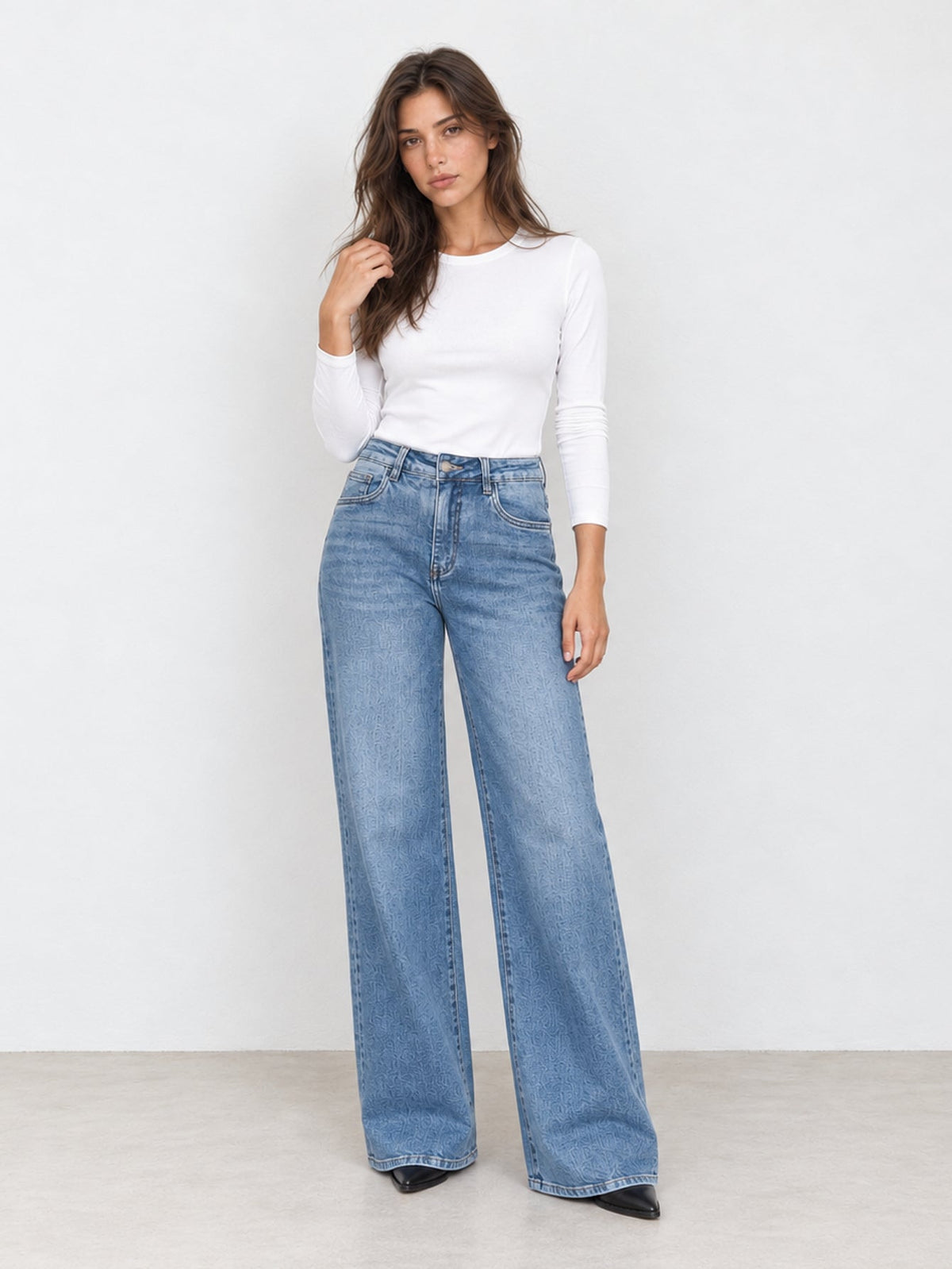 jean en denim pour femme vue 02