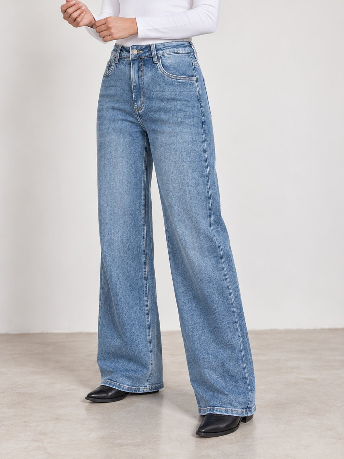 jean en denim pour femme vue 04