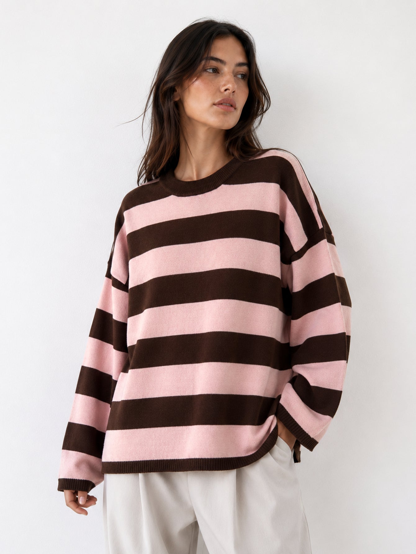 pull imprimé pour femme vue 01