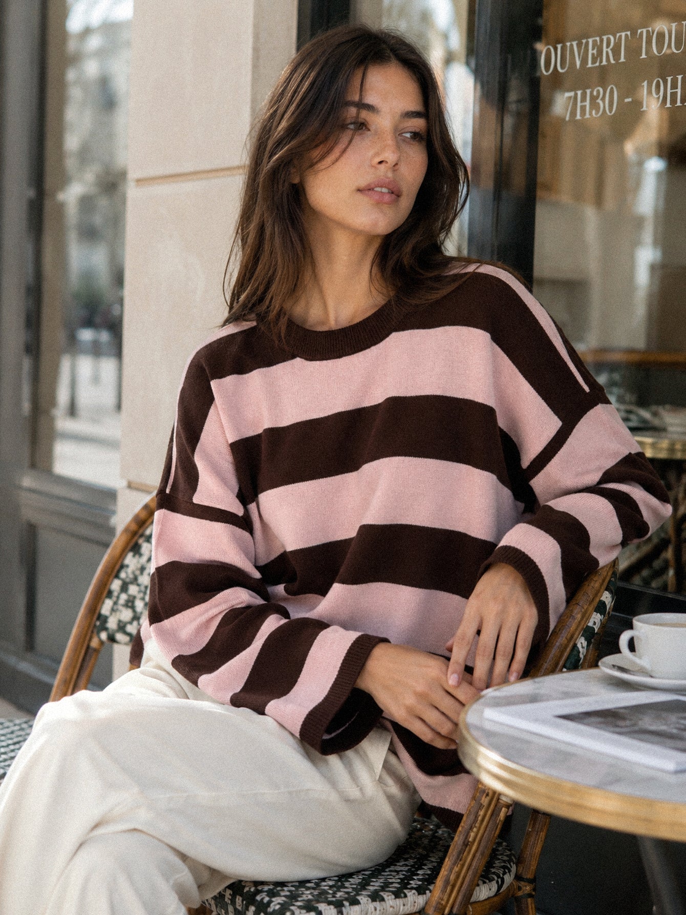 pull imprimé pour femme vue 06