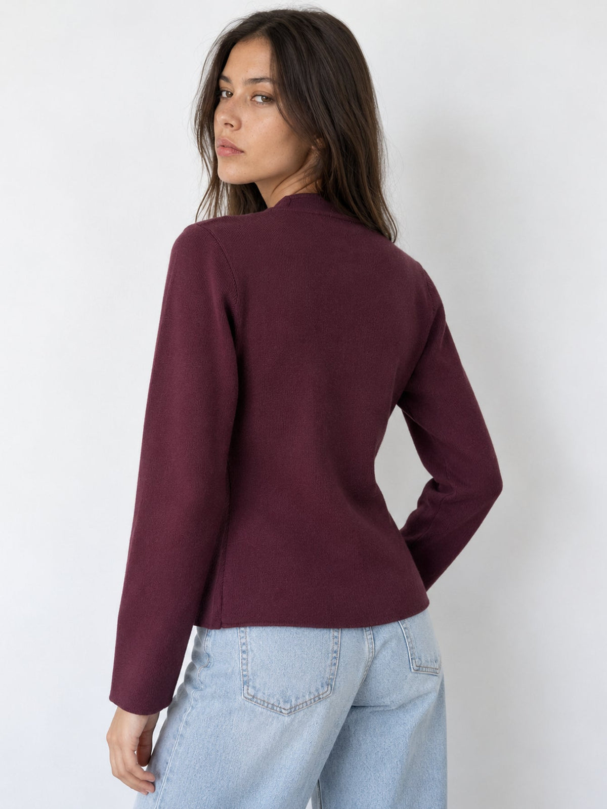veste bordeaux dos
