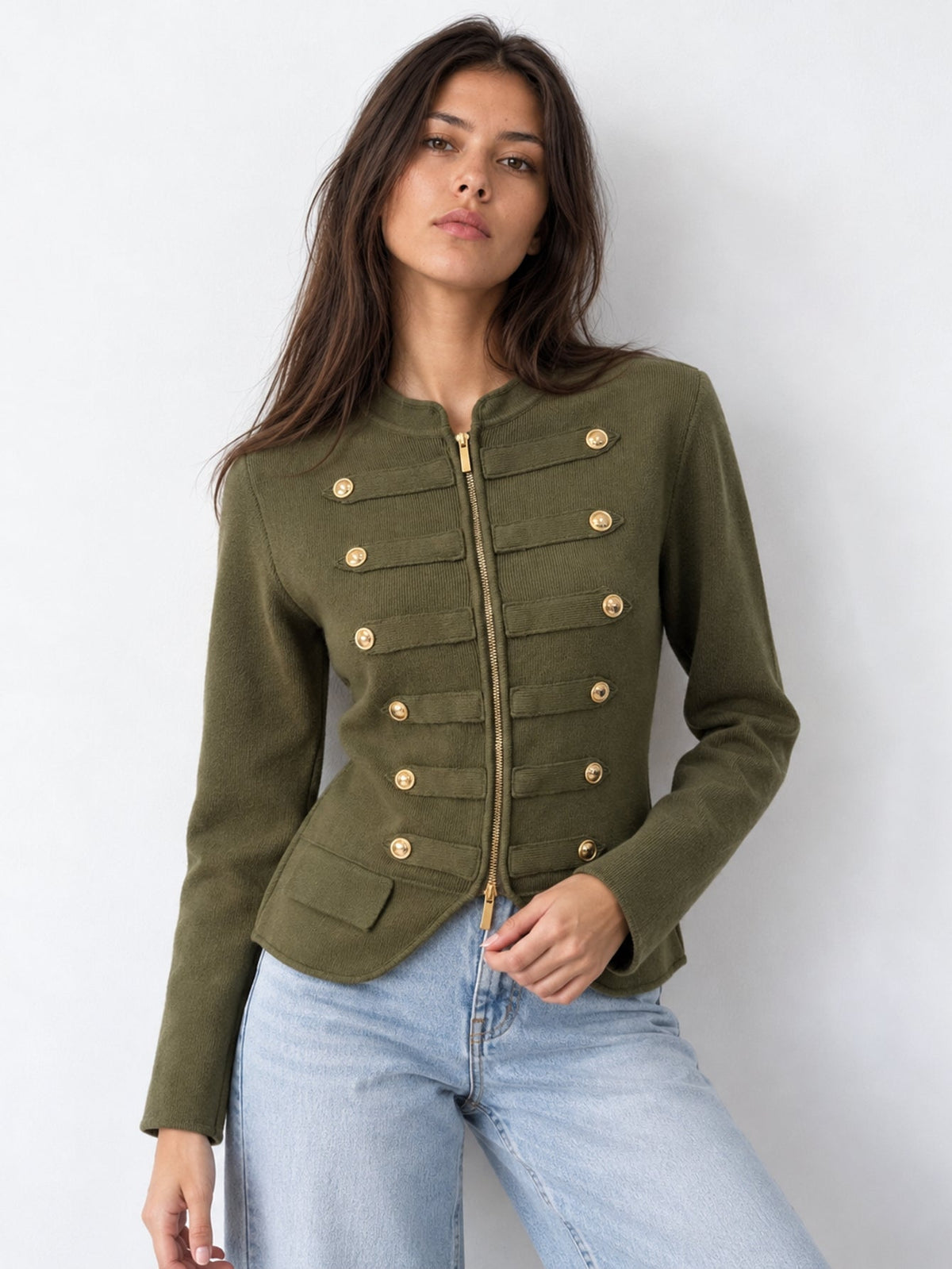 veste bordeaux poches à rabat