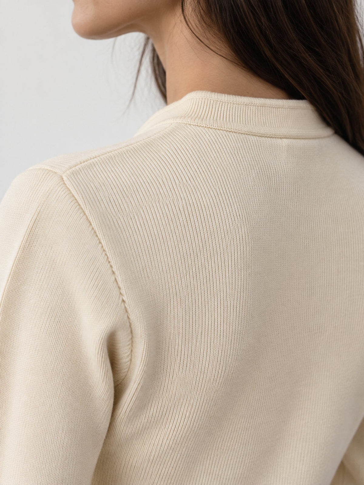 veste écrue détails boutons dorés