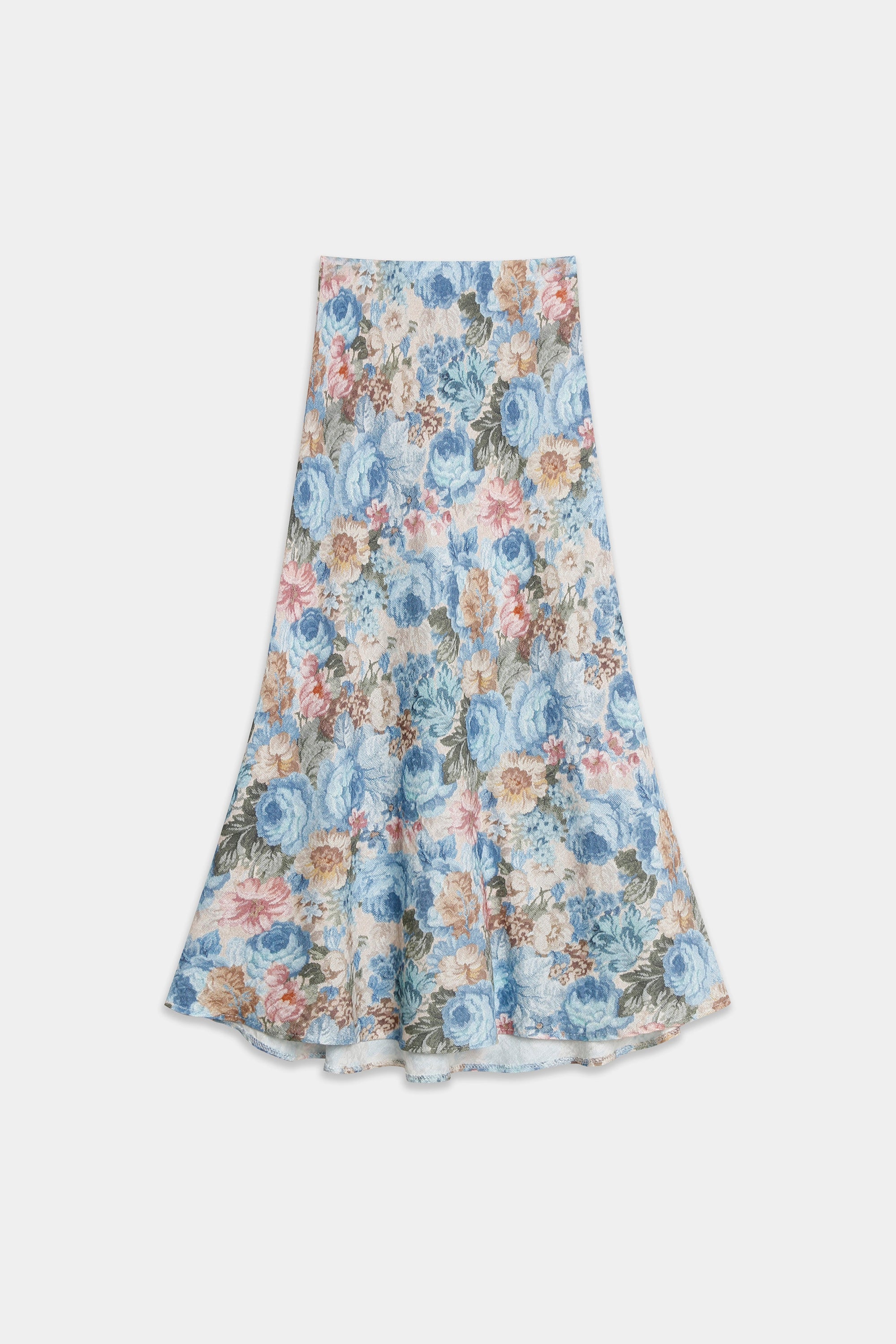 02. 02 jupe midi a fleurs effet jacquard image 2