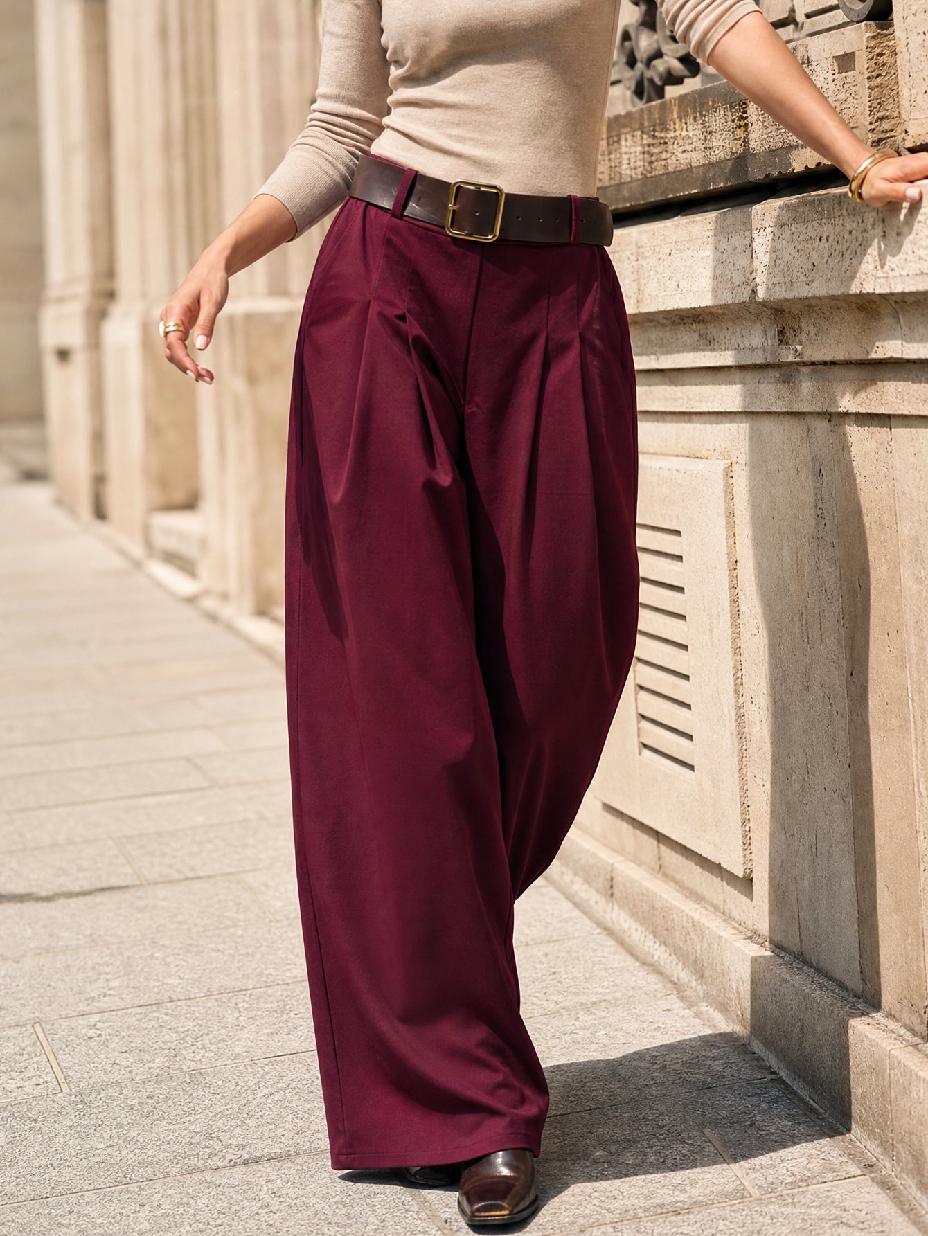 pantalon en polyester pour femme vue 31