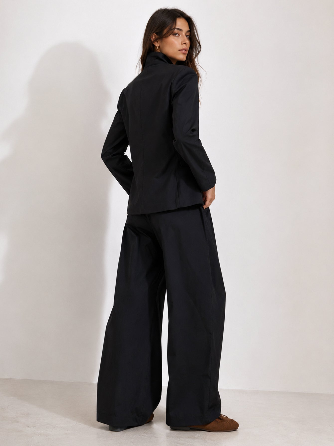 pantalon large noir dos
