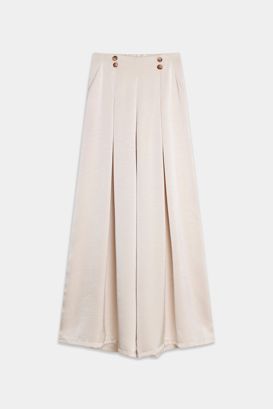 02. 02 pantalon satine taille haute plis et quatre boutons image 7