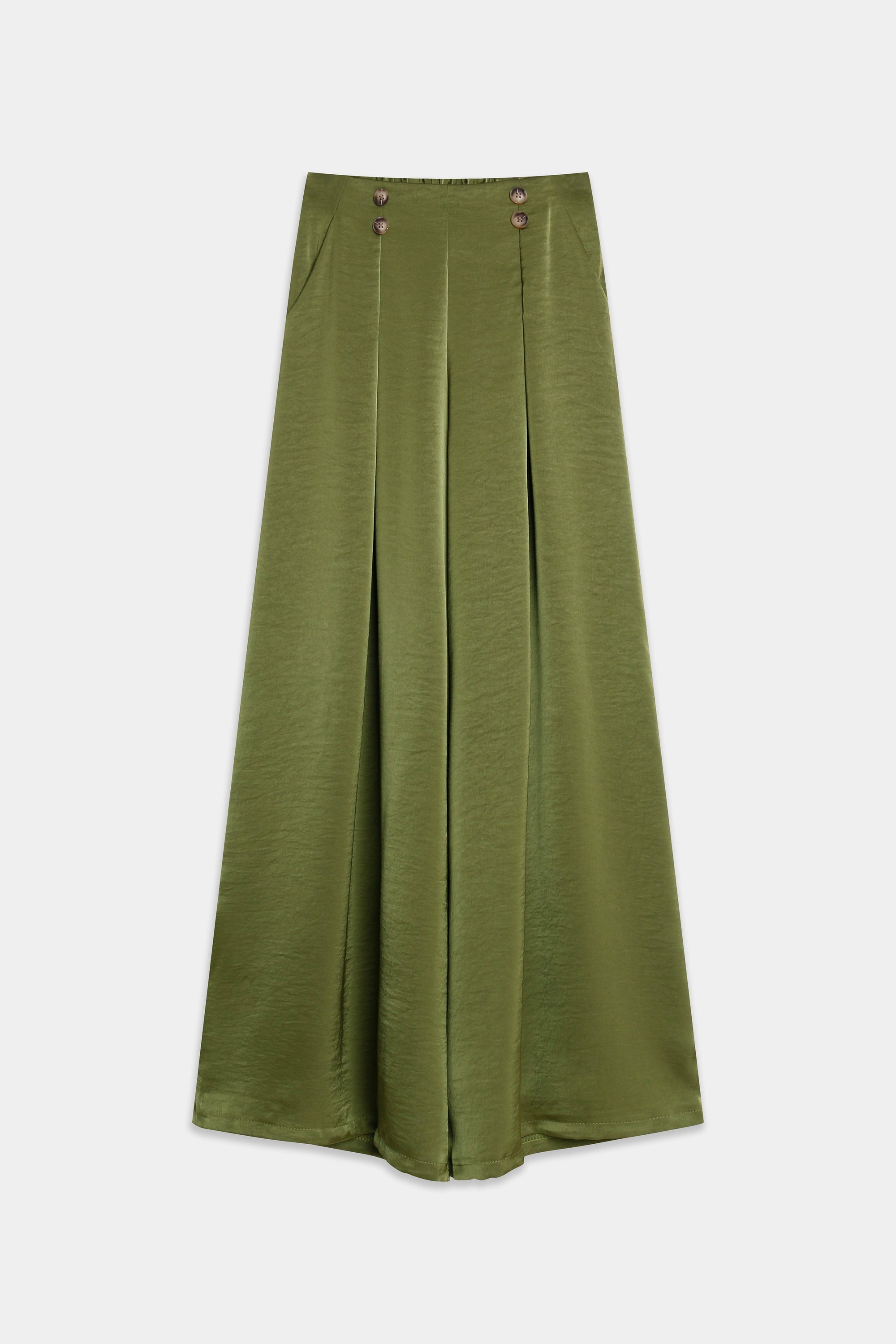 02. 02 pantalon palazzo satine taille haute plis et 4 boutons image 9