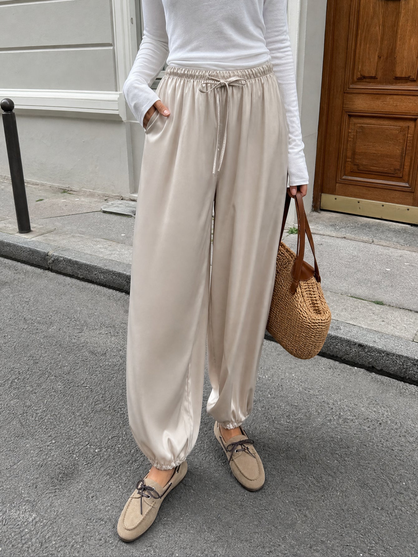 pantalon satiné CAPRI pour femme vue 12